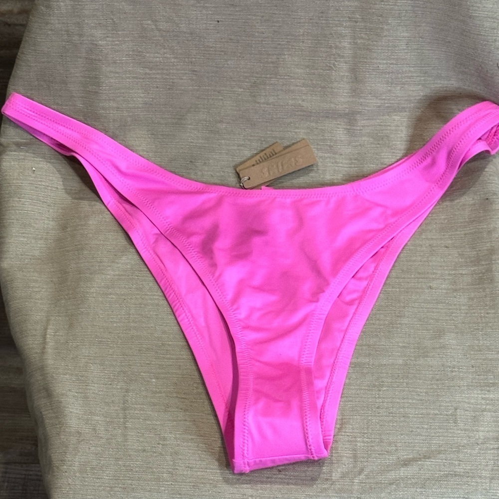 Nwt SKIMS SWIM Micro Tanga ‘Neon Pink’ Bikini Bottoms Sz 4X